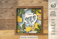 3D Layered Wall Art Sign Laser Cut. Lemonade SVG. Summer Product Image 1