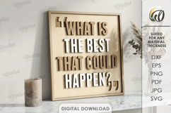 Layered Wall Word Art Signs Bundle Laser Cut. Wall Decor SVG Product Image 6