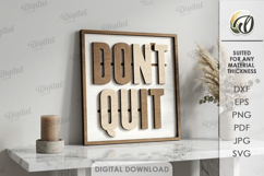 Layered Wall Word Art Signs Bundle Laser Cut. Wall Decor SVG Product Image 9