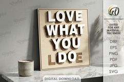 Layered Wall Word Art Signs Bundle Laser Cut. Wall Decor SVG Product Image 11