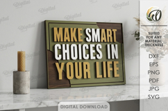 Layered Wall Word Art Signs Bundle Laser Cut. Wall Decor SVG Product Image 12