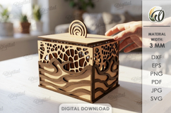 Decorative Jewelry Box Laser cut. Keepsake Box SVG Product Image 1
