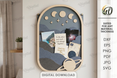 3D Felt Memory Organizers Bundle Laser Cut. Wall Decor SVG Product Image 6