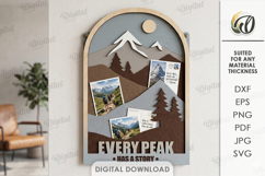 3D Felt Memory Organizers Bundle Laser Cut. Wall Decor SVG Product Image 9