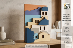 3D Cityscape Wall Art Bundle Laser Cut. Layered Home Decor Product Image 12