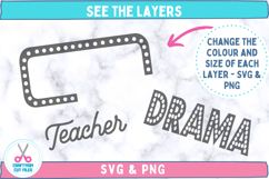 Layers info Drama Teacher SVG Logo