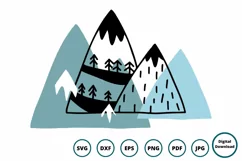 Mountain Adventure SVG | Hiking Camping Nature Cut File Product Image 2