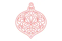 Laser Cut Christmas Ornament Product Image 2
