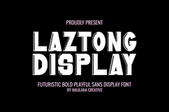 Laztong Futuristic Bold Playful Sans Product Image 1