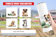 Anti-Fitness Dog Tumbler Product Image 1