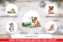 Anti-Fitness Dog Wind Spinner Product Image 1