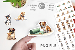 Anti-Fitness Dog Sticker Product Image 1