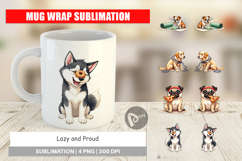 Anti-Fitness Dog Mug Wrap Product Image 1