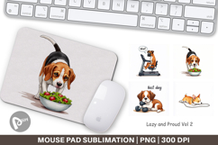 Anti-Fitness Dog Mouse Pad Product Image 1