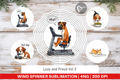 Anti-Fitness Dog Wind Spinner Product Image 1