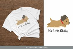Happy Puppy Running Sublimation Product Image 1