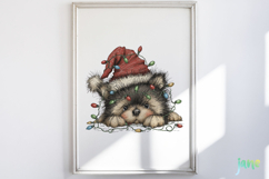 Lazy Christmas Dog Clipart Product Image 5