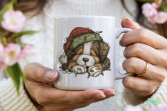 Lazy Christmas Dog Clipart Product Image 3