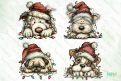 Lazy Christmas Dog Clipart Product Image 1