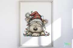 Lazy Christmas Dog Clipart Product Image 5