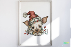 Lazy Christmas Dog Clipart Product Image 5