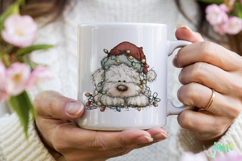 Lazy Christmas Dog Clipart Product Image 3