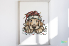 Lazy Christmas Dog Clipart Product Image 5