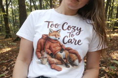 Lazy Fox Cozy Hygge Sublimation Product Image 2