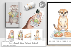 Lazy Lunch Hour Animal Digital Paper Product Image 1