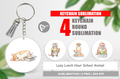 Lazy Lunch Hour Animal Keychain Product Image 1