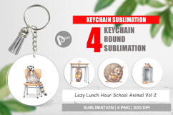 Lazy Lunch Hour Animal Keychain Product Image 1