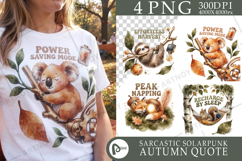 Lazy Solarpunk Sloth Sublimation Product Image 1