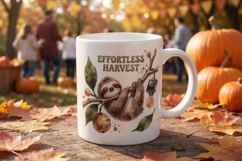 Lazy Solarpunk Sloth Sublimation Product Image 10
