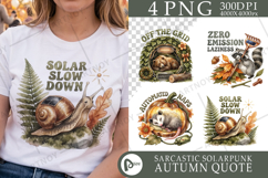 Lazy Solarpunk Sloth Sublimation Product Image 1