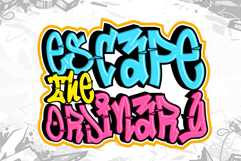 Lazy Street - Layered Graffiti Font Product Image 2