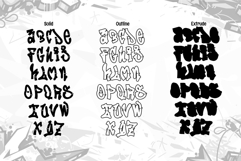 Lazy Street | 3D Layered Graffiti Webfont for Urban Creative Product Image 7