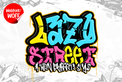 Lazy Street | 3D Layered Graffiti Webfont for Urban Creative Product Image 1