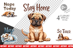 Lazy Vibes Dog Quotes Sublimation Product Image 1