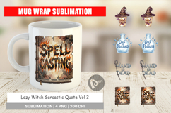 Lazy Witch Sarcastic Quote Mug Wrap Product Image 1