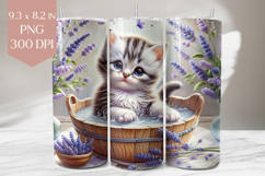 Kitten Bath Tumbler Wrap Product Image 1