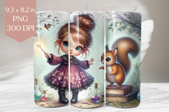 Magic Girl &amp; Squirrel Tumbler Wrap PNG Product Image 1
