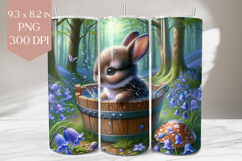 Woodland Bunny in Bucket PNG Product Image 1