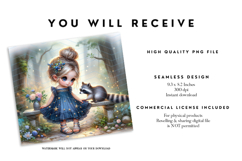 Woodland Raccoon Tumbler Wrap Sublimation Product Image 2