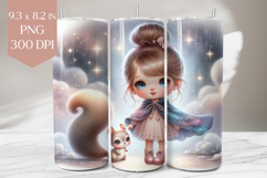 Galaxy Girl &amp; Squirrel Tumbler Wrap Product Image 1