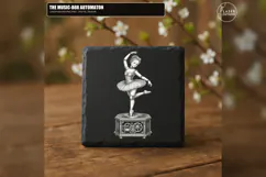 The Music-Box Automaton - 1 Laser Engraving PNG Design Product Image 4