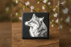 The Copper Listener Woodland Animal Laser Engraving PNG Product Image 1