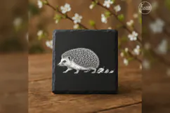 The Leaf-Burrower Woodland Animal Laser Engraving PNG Product Image 2