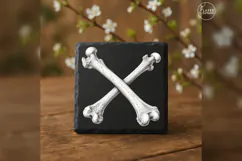 The Ossuary Cross Anatomy Laser Engraving PNG Product Image 2