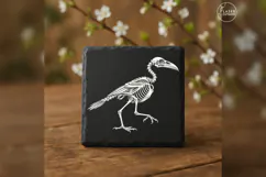 The Hollow Corvid Anatomy Laser Engraving PNG Product Image 2