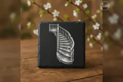 The Endless Stair Haunted House Laser Engraving PNG Product Image 2